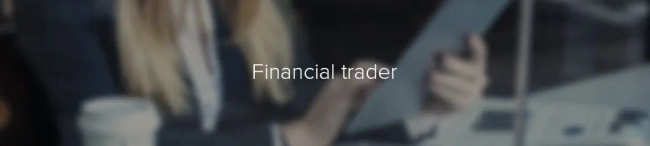 Banner for Financial trader