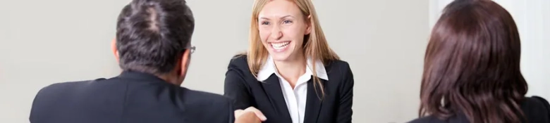 A lady being interviewed by interviewers